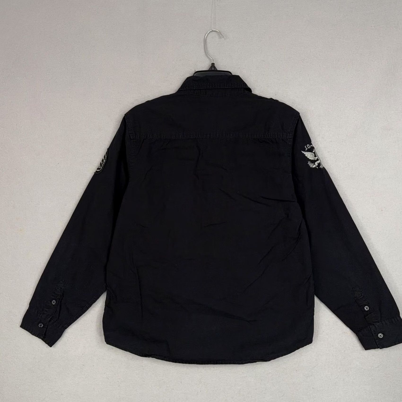 Vintage VINTAGE MMA Elite Shirt Mens L Black Military Patches Tactical Utility Street Y2K Size US L / EU 52-54 / 3 - 6 Thumbnail
