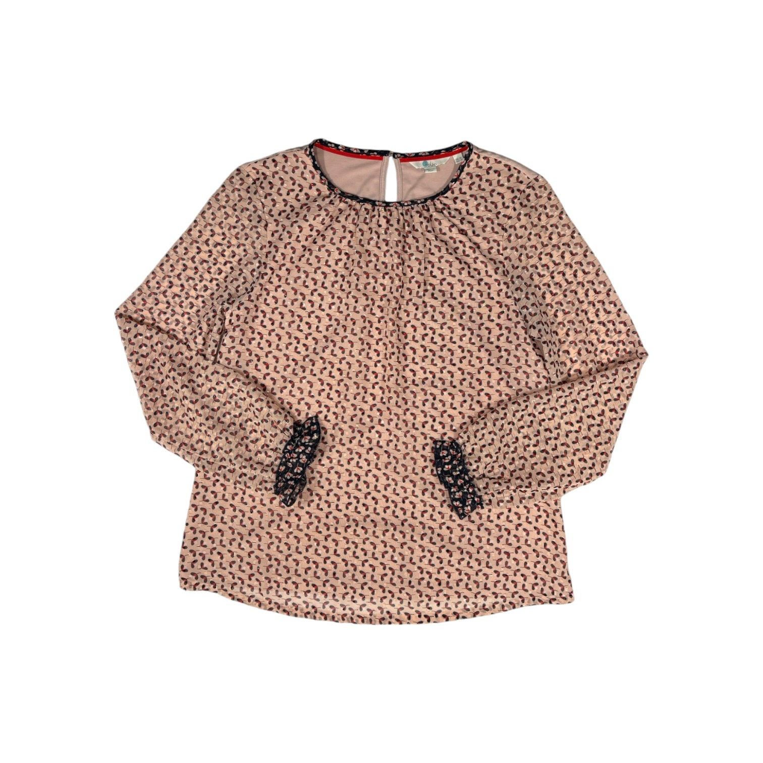 Boden Boden Womens Blouse Long Sleeve Pink Pattern US 6 Contrast Size M / US 6-8 / IT 42-44 - 1 Thumbnail