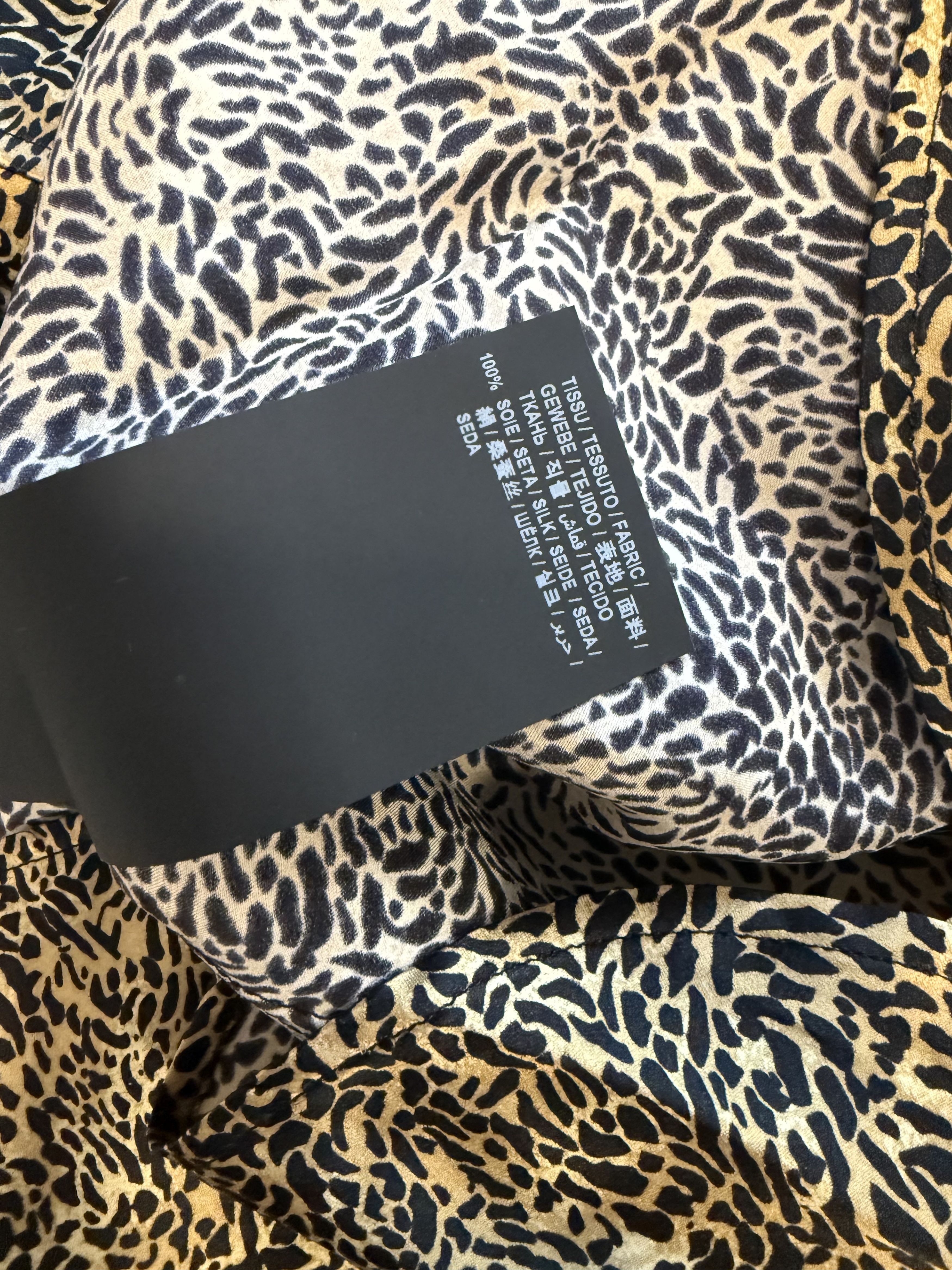 Saint Laurent Paris Saint Laurent Silk Leopard Shirt Size US M / EU 48-50 / 2 - 11 Thumbnail