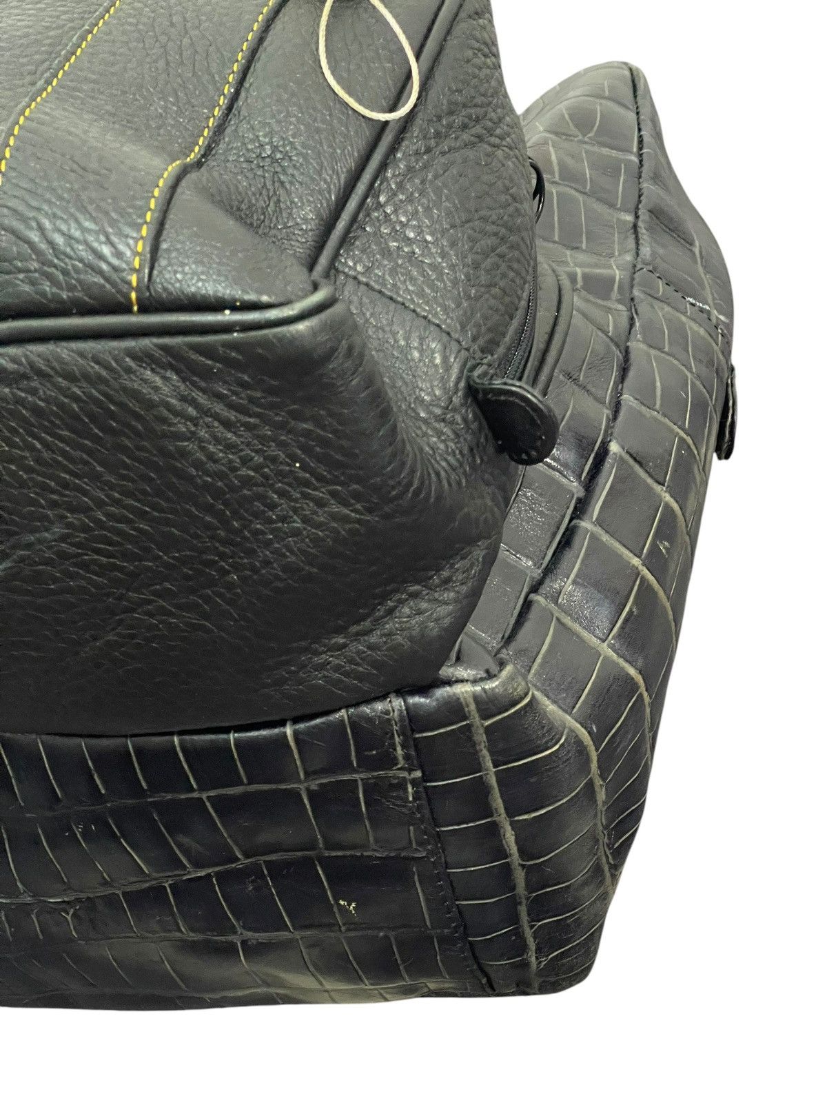 Genuine Leather Crocodile Embossed Theatre Product Japan Hand Carry Bag 1🟩8 Size ONE SIZE - 8 Thumbnail