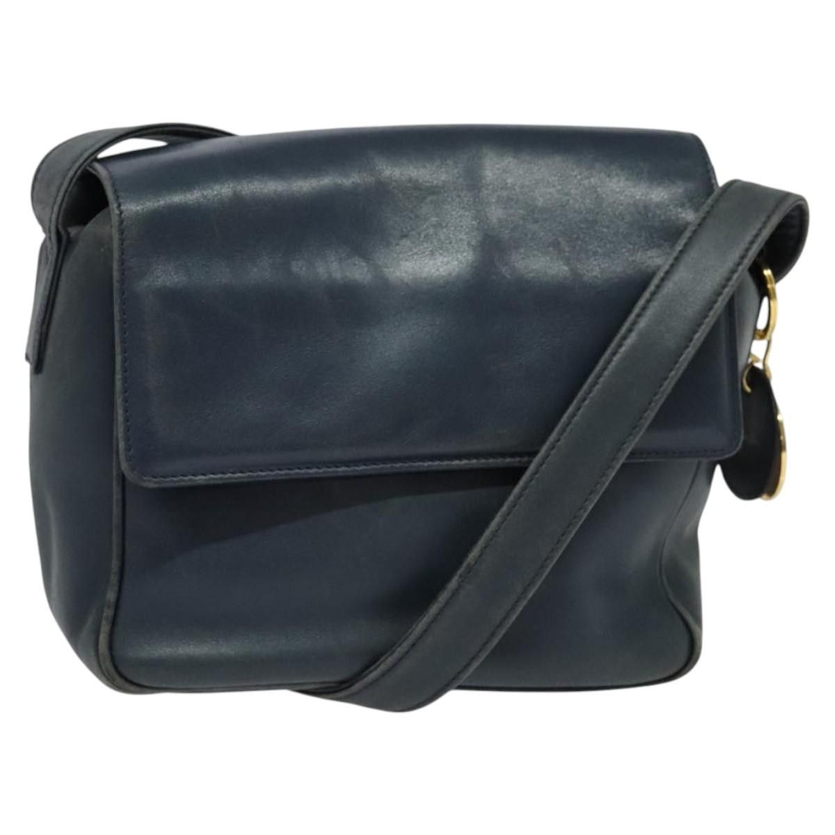 Dior DIOR Shoulder Bag Leather Navy Gold Size ONE SIZE - 1 Thumbnail