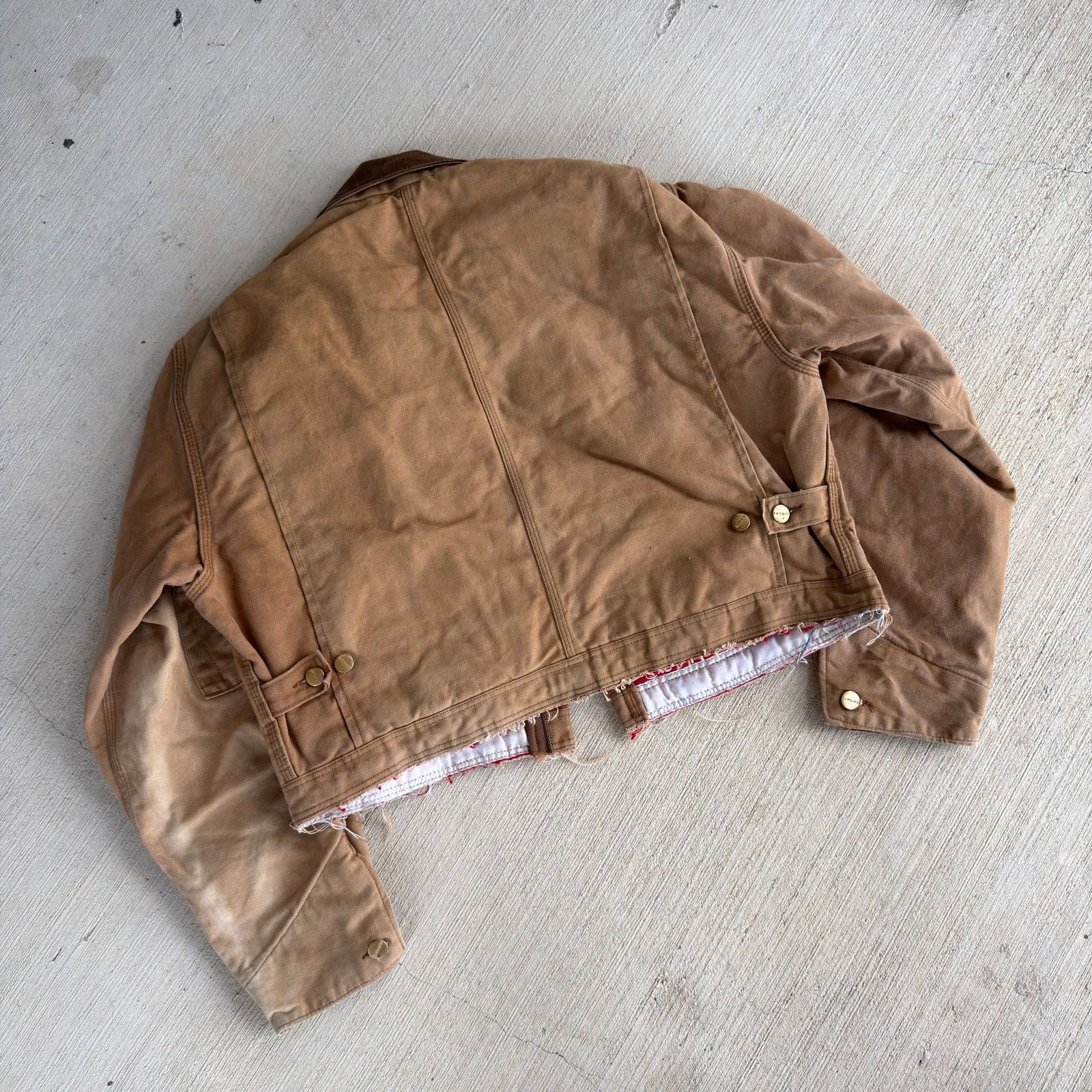 Carhartt × Vintage Carhartt brown cropped Detroit style work wear jacket Size US M / EU 48-50 / 2 - 7 Thumbnail
