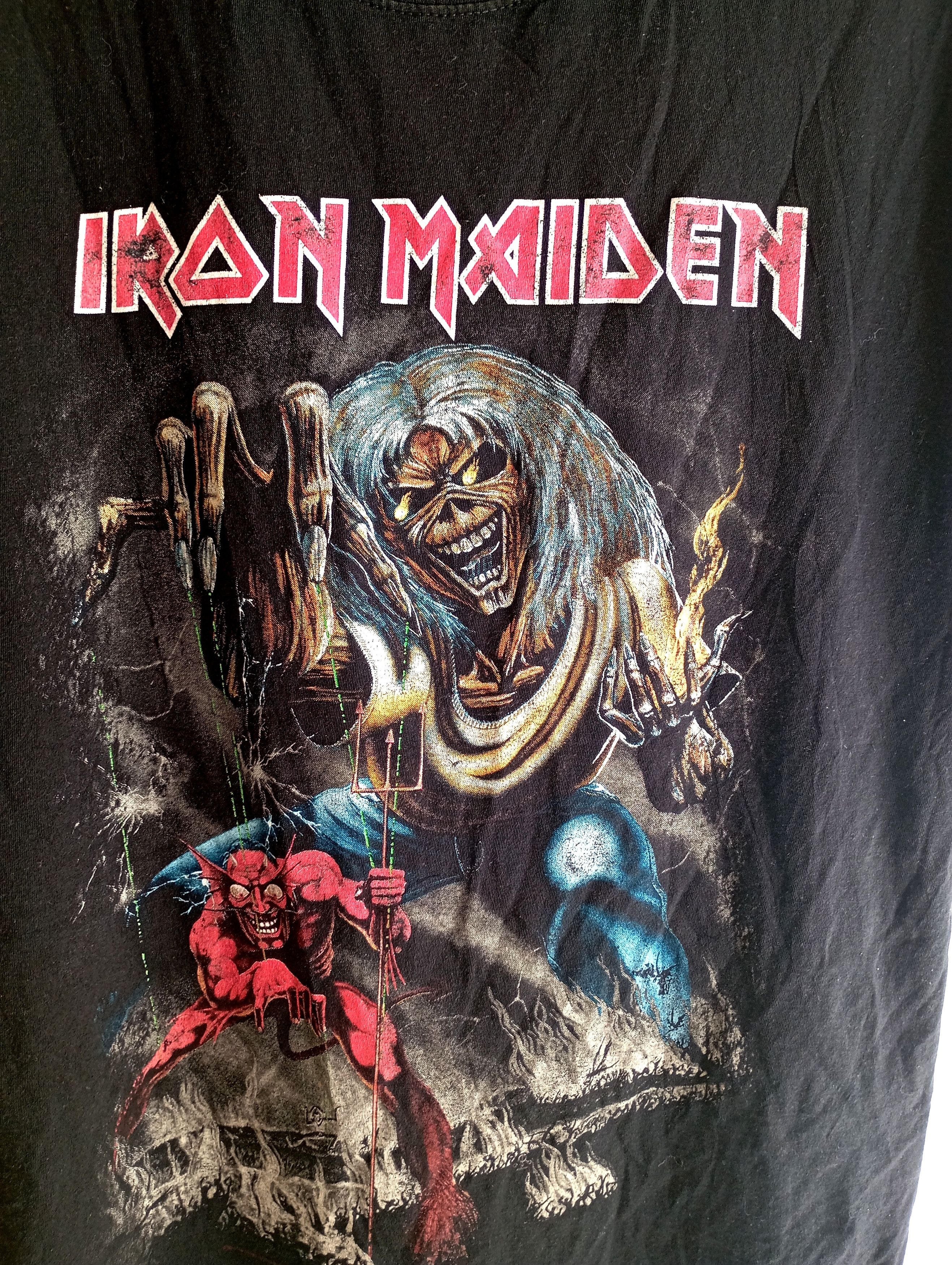 Band Tees × Iron Maiden × Vintage Vintage Iron Maiden “the book of soul” rock band tee 2016 Size US XL / EU 56 / 4 - 4 Thumbnail