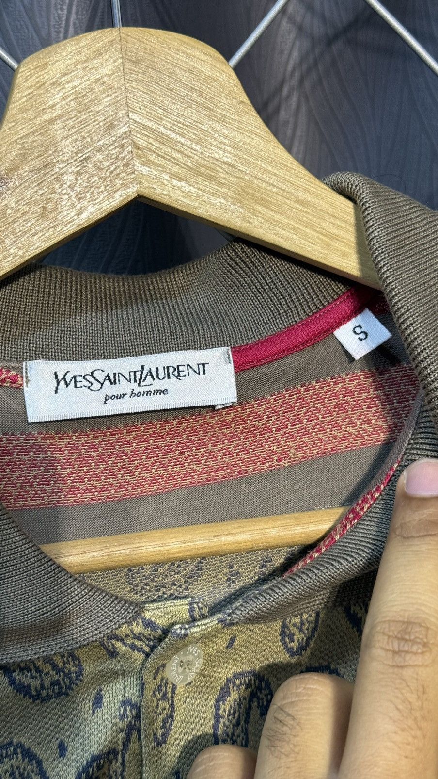 Yves Saint Laurent VINTAGE YVES SAINT LAURENT (YSL) PAISLEY HALF SILK FABRIC Size US S / EU 44-46 / 1 - 6 Thumbnail