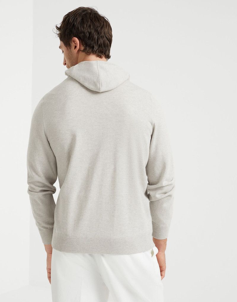 Brunello Cucinelli o1la1rc1a0326 Cashmere Cardigan in Grey Size US M / EU 48-50 / 2 - 2 Thumbnail