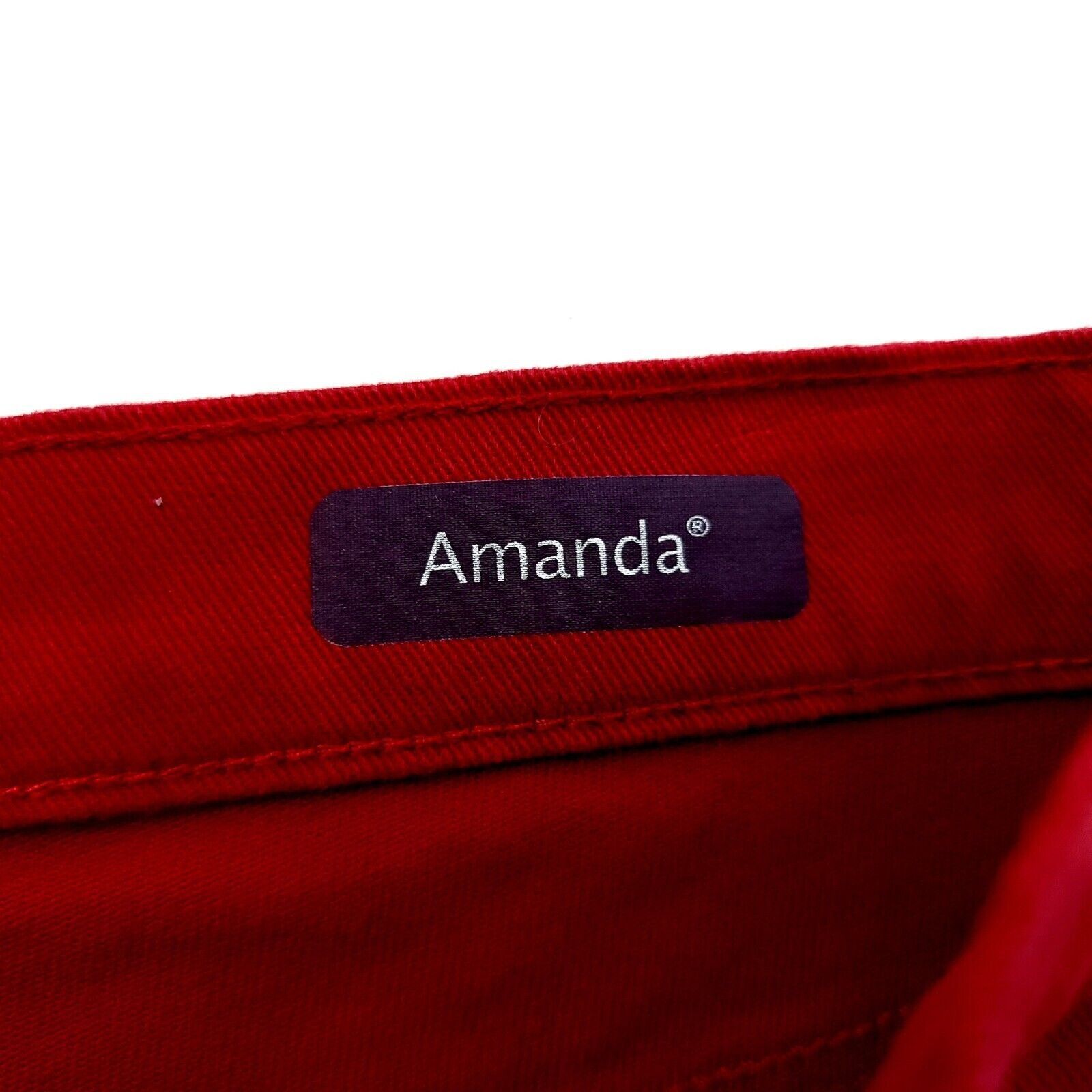 Gloria Vanderbilt Gloria Vanderbilt Red Roll-Up Capri Denim High Rise Jeans Am Size 32" / US 10 / IT 46 - 6 Thumbnail