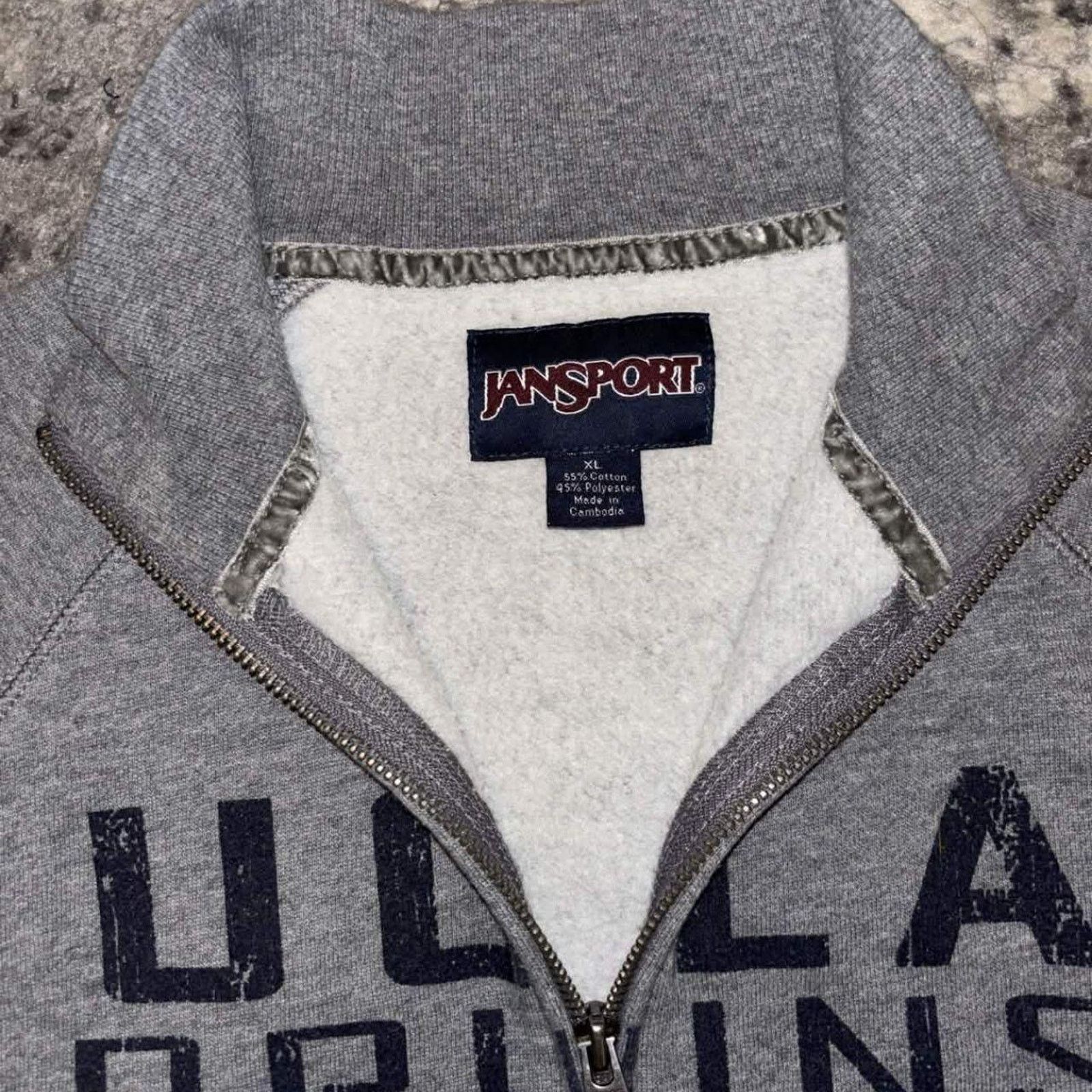 Jansport Y2K UCLA Bruins Collegiate Quarter Zip Jacket Size US M / EU 48-50 / 2 - 3 Thumbnail