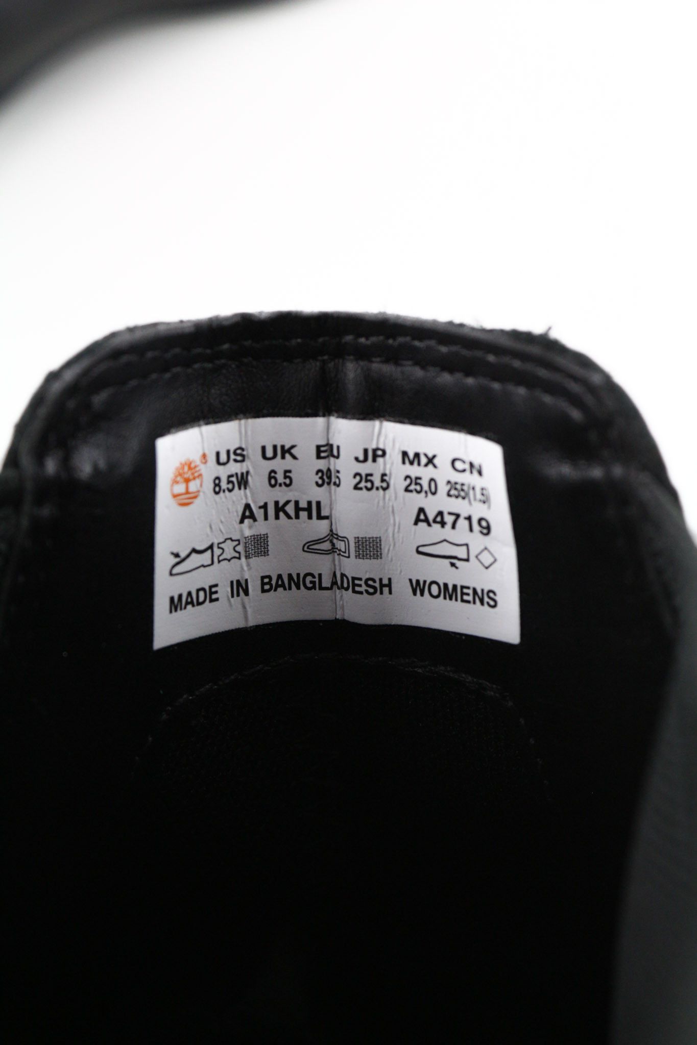 Timberland A1KHL UK6.5 Black Leather Side Panels Mid Boots 79951 Size US 7 / IT 37 - 8 Thumbnail
