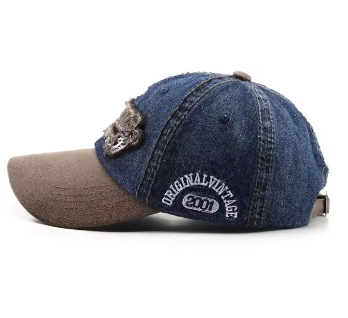 Japanese Brand Embroidery Denim Baseball Cap Size ONE SIZE - 2 Thumbnail
