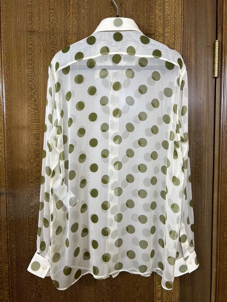 Saint Laurent Paris Saint Laurent Paris SLP24SS Mulberry Silk Fresh Green Wave Size US S / EU 44-46 / 1 - 2 Thumbnail