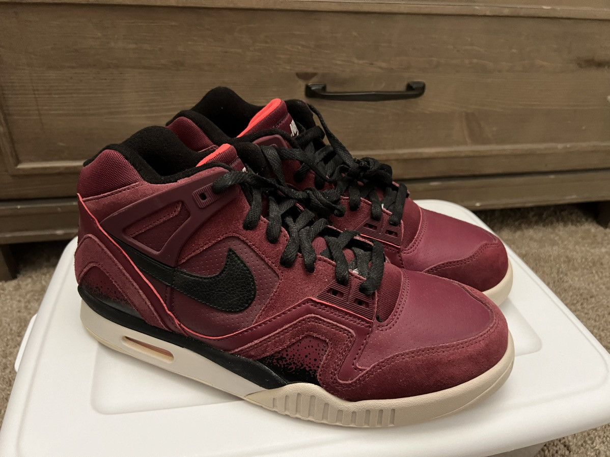 image of Nike Air Tech Challenge Ii Monochrome Burgundy Size 10 Shoes in Red, Men's