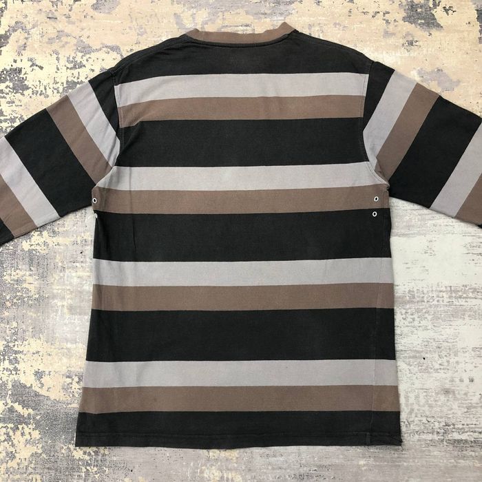 Stussy T366 90s STUSSY STRIPPED LONG SLEEVE TEE | Grailed