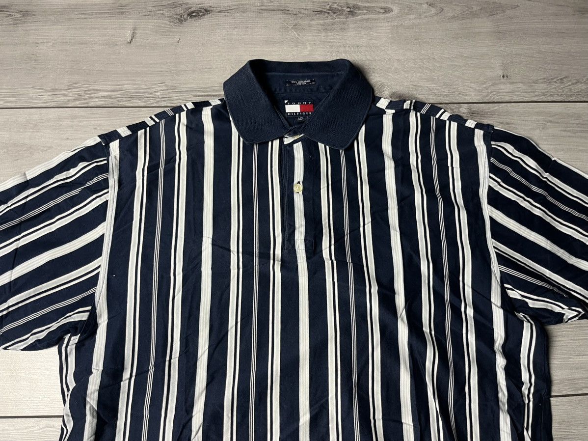 Tommy Hilfiger Tommy Hilfiger Polo shirt striped size Large Size US L / EU 52-54 / 3 - 3 Thumbnail