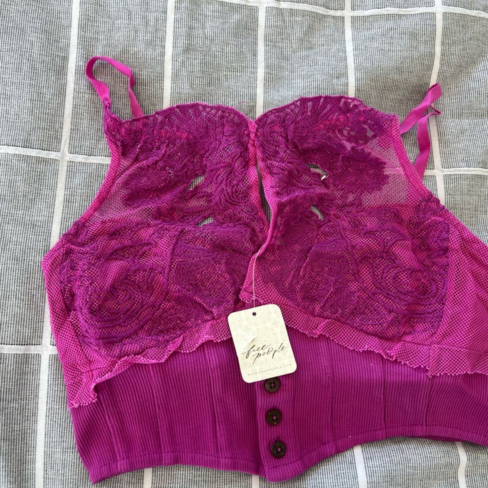 Free People NWT Free People Have My Heart Crop Camisole Size Small Size S / US 4 / IT 40 - 2 Thumbnail