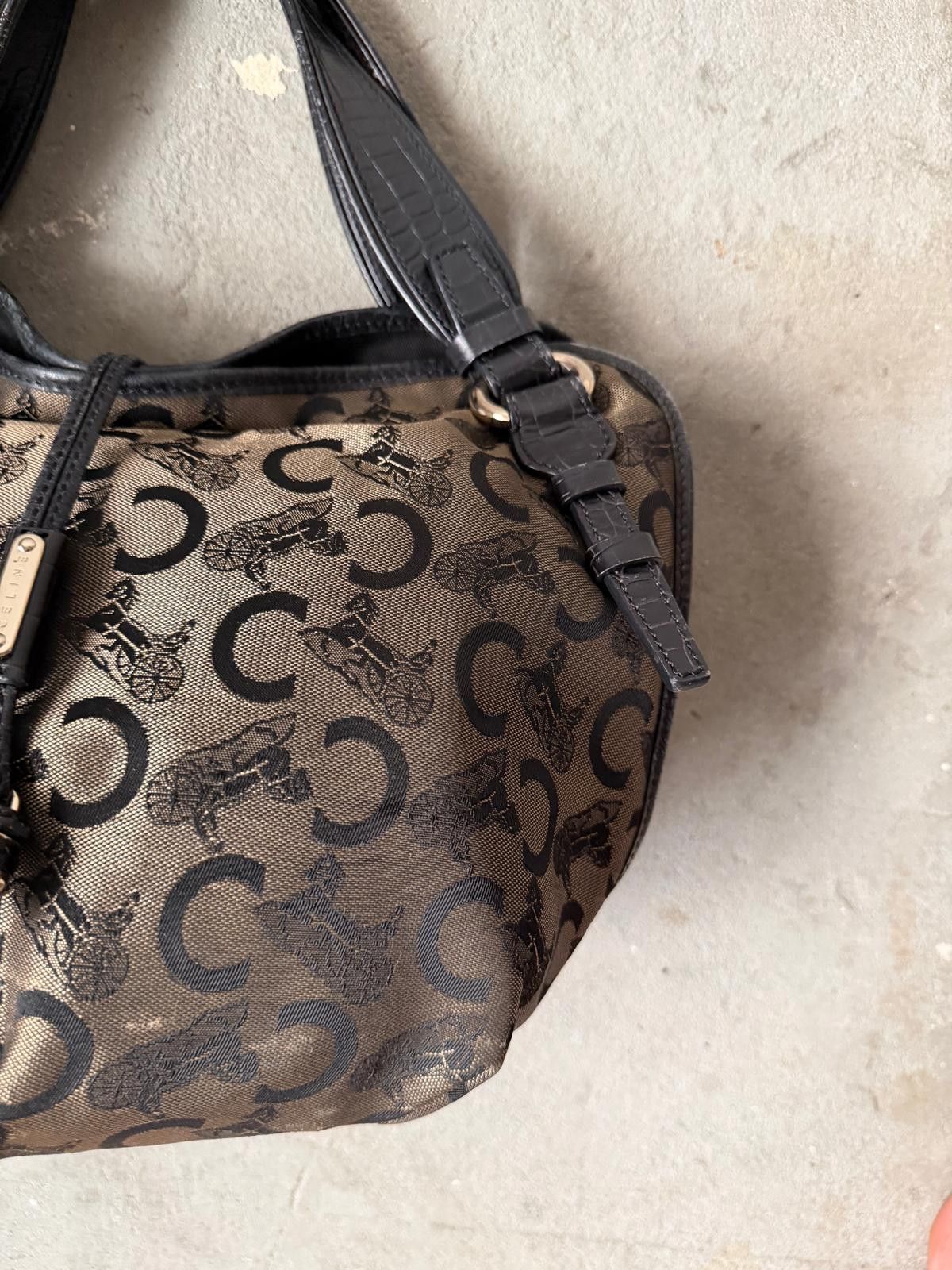 Celine Celine Horse Carriage Bittersweet Shoulder Bag Black/Grey Size ONE SIZE - 4 Thumbnail