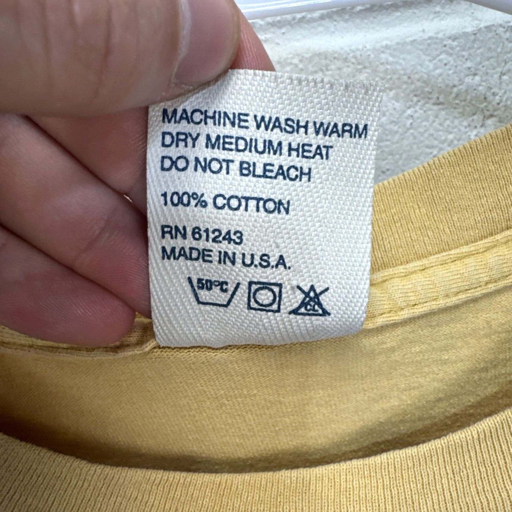 Vintage VINTAGE Alore T-Shirt Men 2XL Yellow Short Sleeve Crew Neck 90s Hippie Nature Logo Earth Foundation Fashion Shirt Size US XXL / EU 58 / 5 - 4 Thumbnail