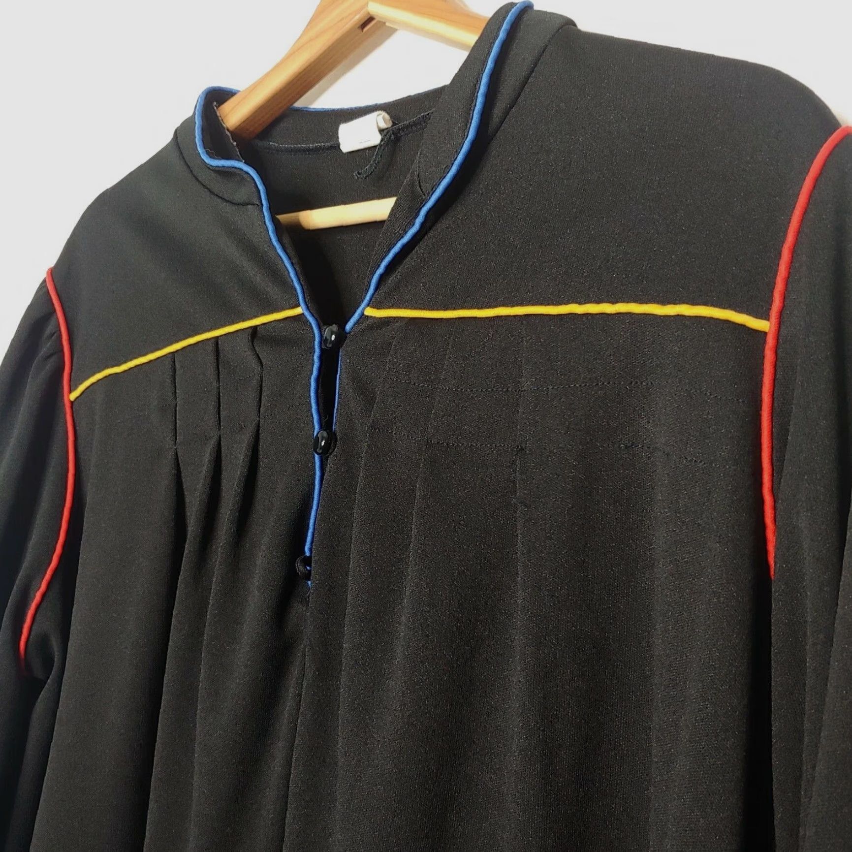 Vintage VINTAGE Housecoat Robe Women Size 8 Pullover Gown Black Long Retro Lounge Shirt? Size M / US 6-8 / IT 42-44 - 2 Thumbnail
