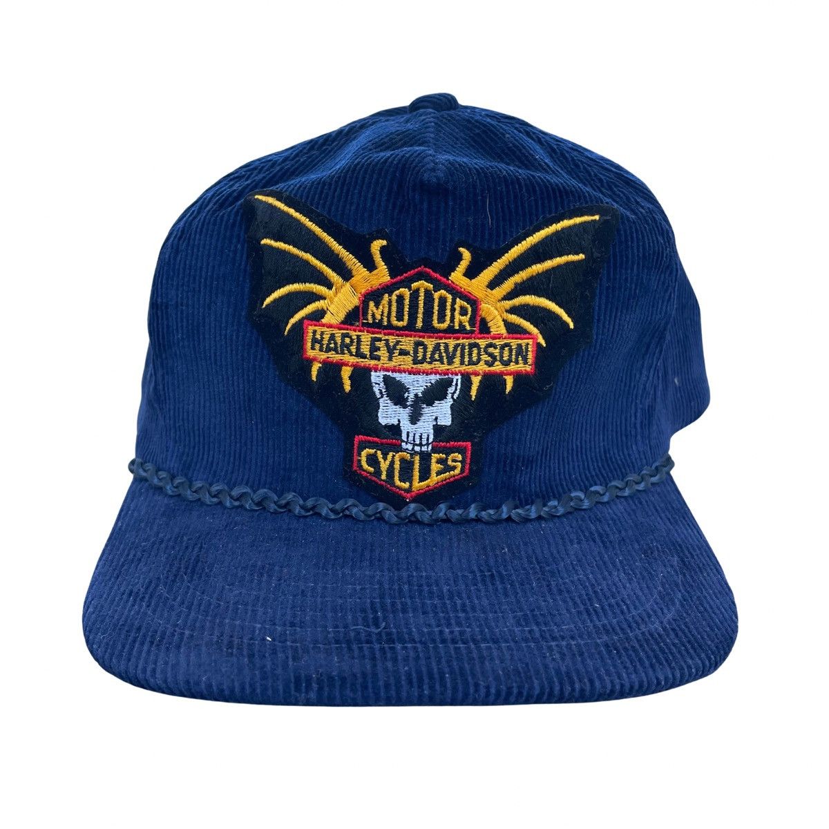 Harley Davidson Vintage Harley Davidson Motorcycles Corduroy Hat Snapback Size ONE SIZE - 1 Thumbnail
