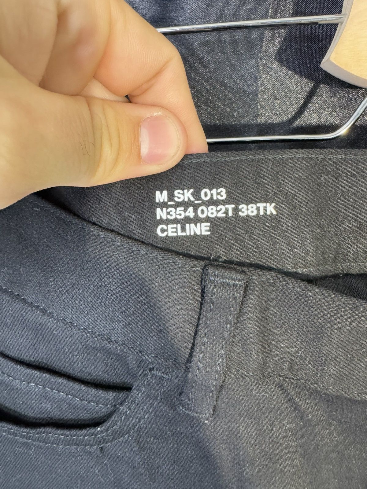 Celine Celine Skinny Low Rise stretch black denim pants Size US 34 / EU 50 - 4 Thumbnail
