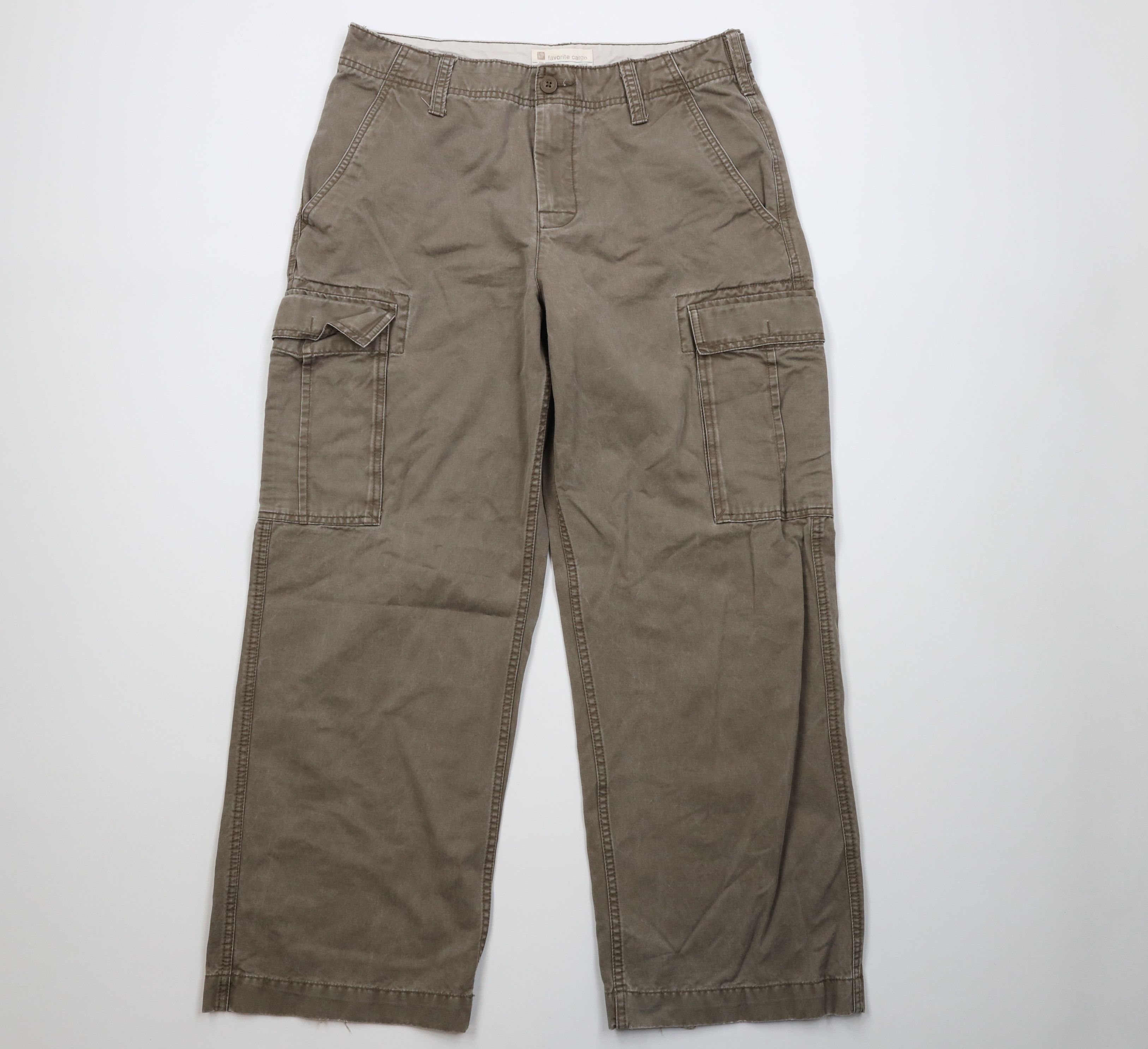 Gap Vintage 90s Y2K Gap Fit Wide Leg Cargo Pants Beige Cotton Size US 32 / EU 48 - 1 Thumbnail