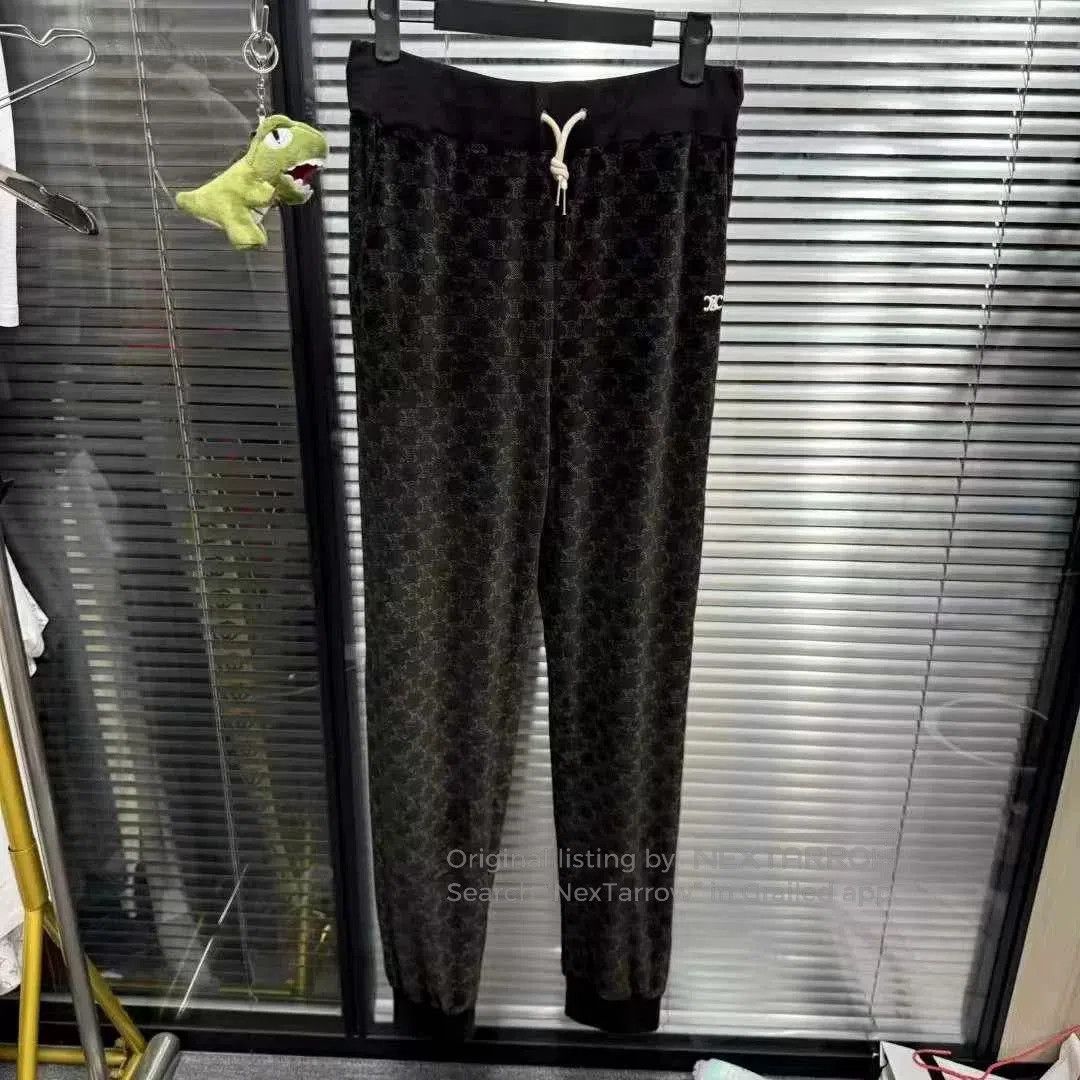 Celine Triomphe Monogram Logo Pants S.