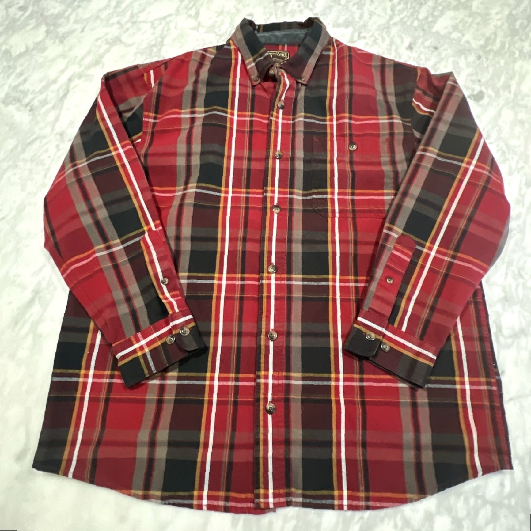 Vintage CE Schmidt Workwear Shirt Mens Large Plaid Pocket Button Down Collared Size US L / EU 52-54 / 3 - 3 Thumbnail