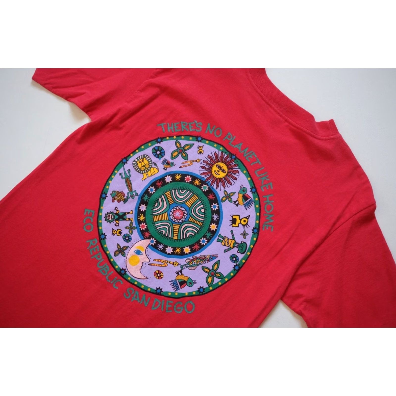 Vintage VINTAGE 90s Newport T-Shirt California Red MD Mens Short Sleeve Crew Neck 1990s Graphic Cotton USA Made Size US M / EU 48-50 / 2 - 4 Thumbnail
