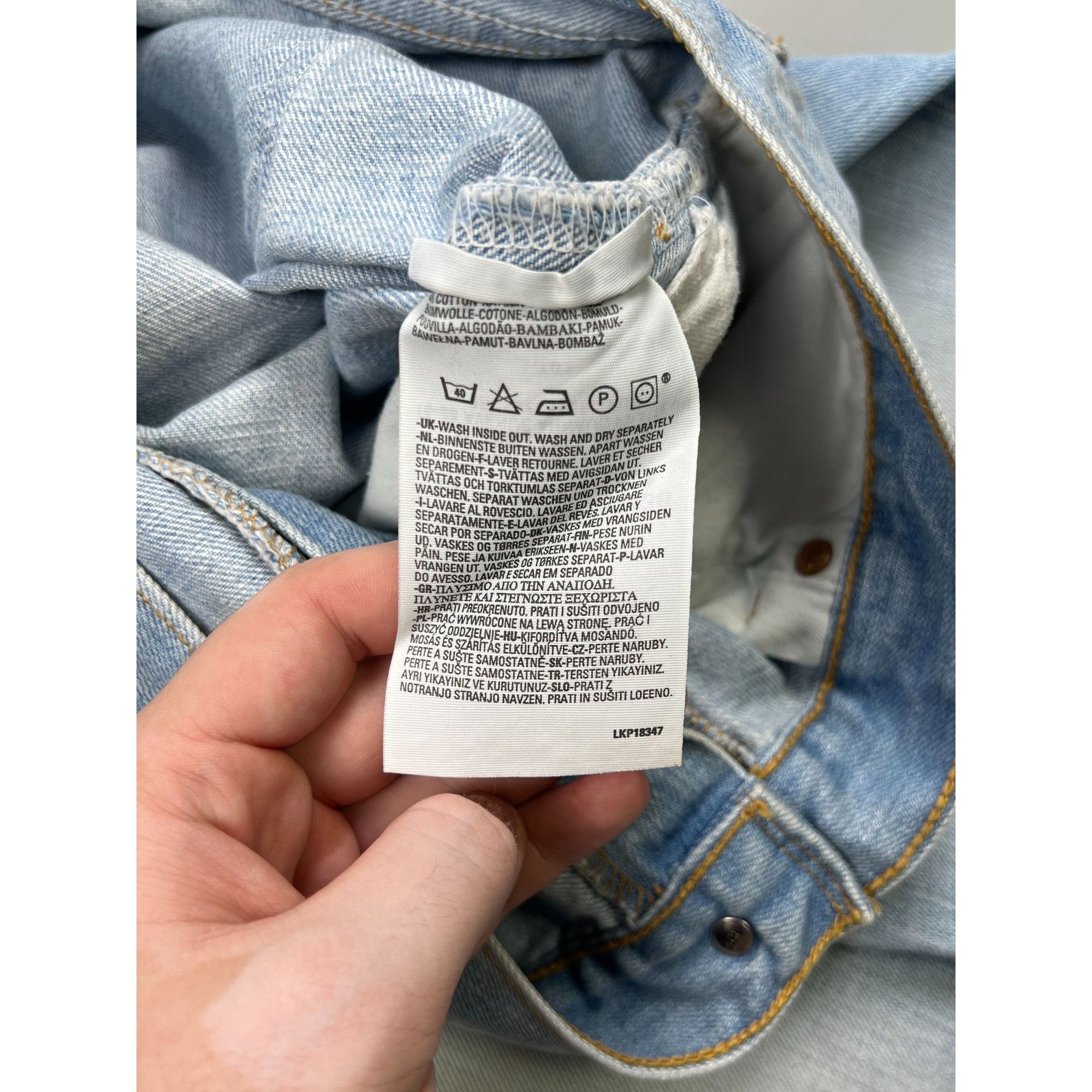 Levi's Levi’s 501 Acid Light Wash Denim Jeans Pants (Y0897) Size US 36 / EU 52 - 7 Thumbnail