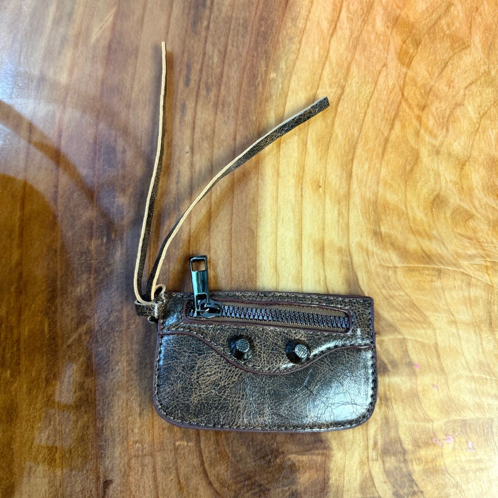 Vintage VINTAGE Faux Leather Bag Shoulder Purse Crescent Shape, Brown, Small, Zip, Classic, Women, 10 in W x 5 in H, 11 in Strap Drop, Casual Size ONE SIZE - 5 Thumbnail