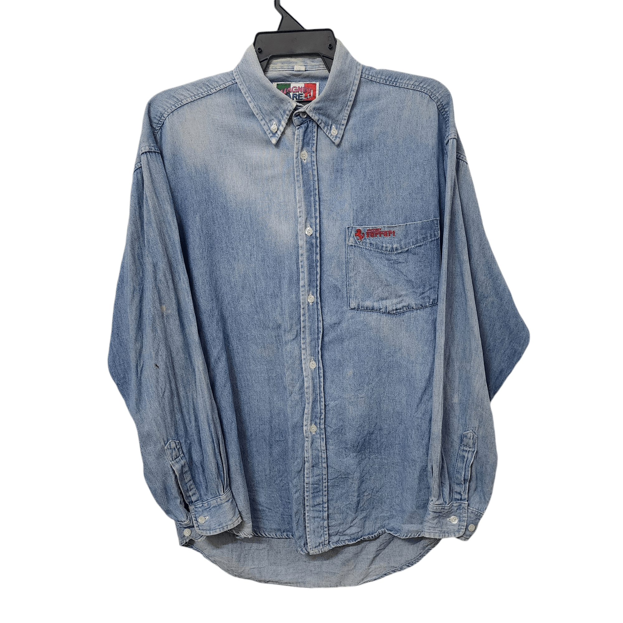 Ferrari 💥VINTAGE💥 Magnet Mareli Ferrari Buttons Up Denim Shirt Size US M / EU 48-50 / 2 - 1 Thumbnail