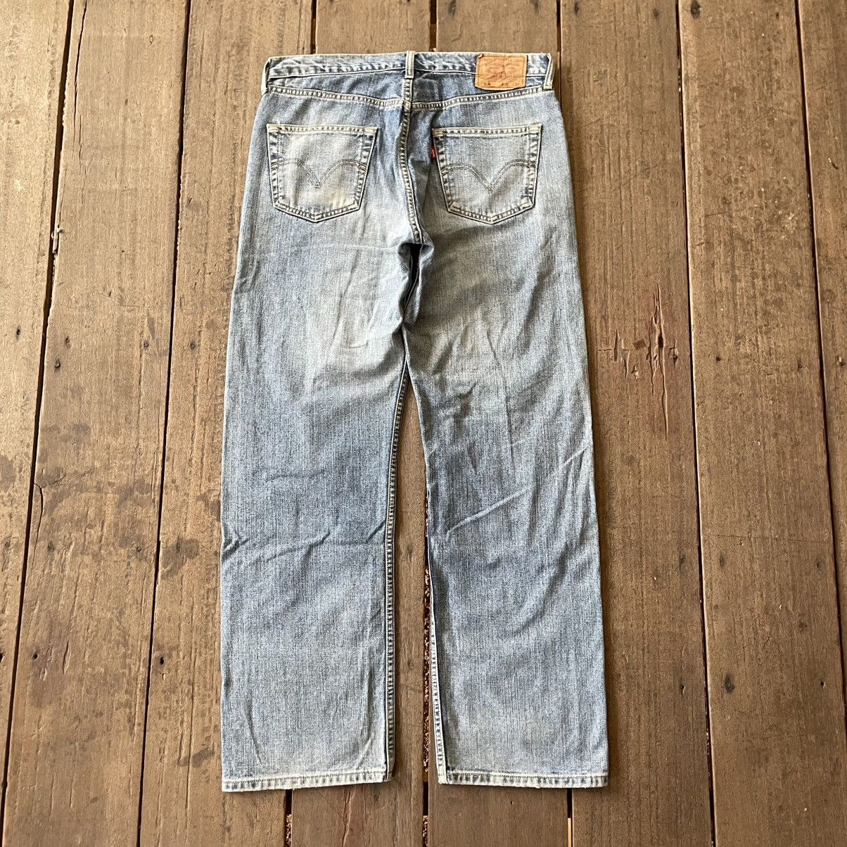 Levi's Vintage Clothing 🔥Vintage Levis 534 Stoned Washed Distress Denim Jeans Size US 35 - 4 Thumbnail
