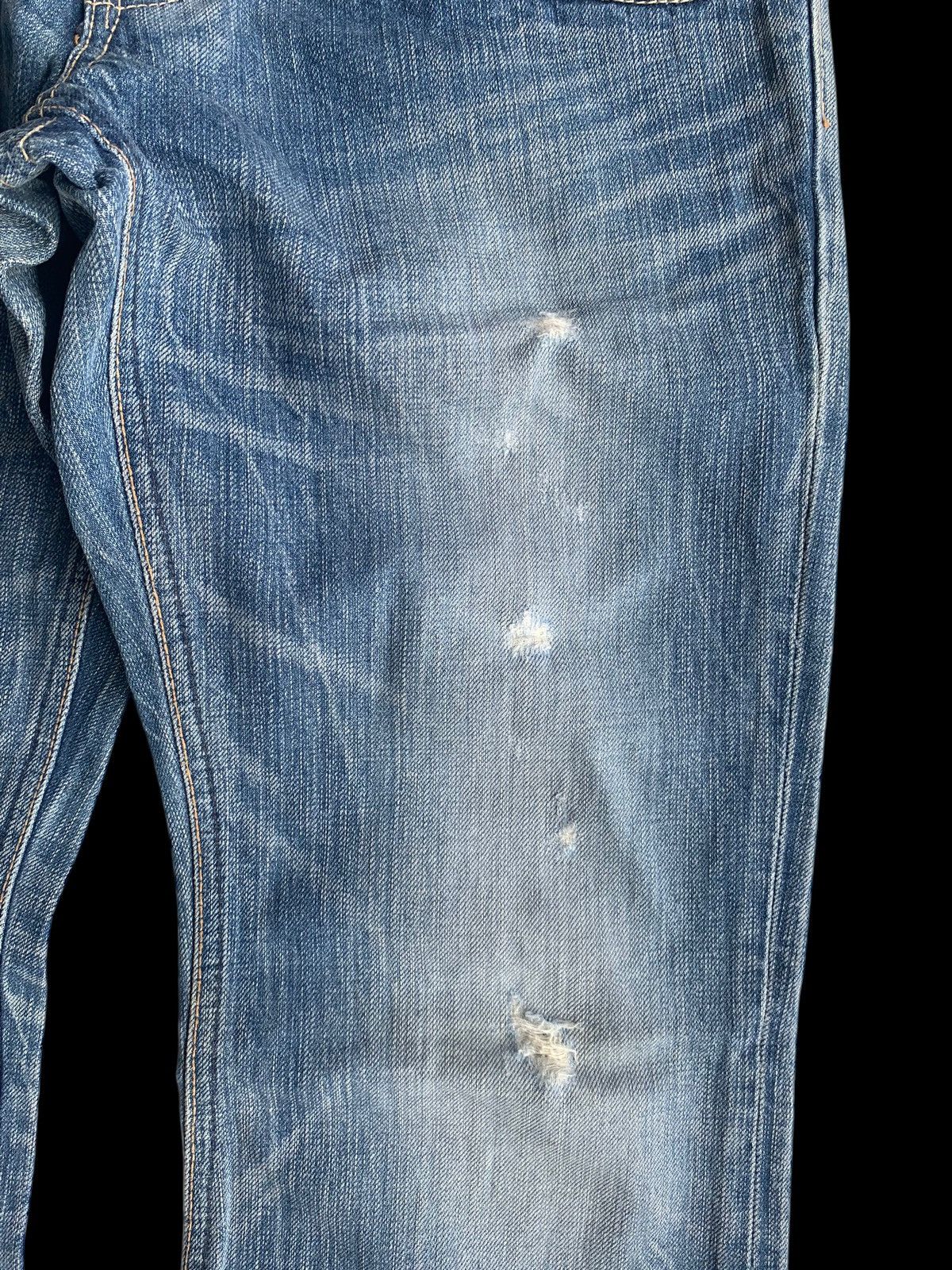 Edwin × If Six Was Nine × Kapital FLARE EDWIN 503 FADED PUNK STYLE DISTRESSED DENIM☠️🎌 Size US 30 / EU 46 - 14 Thumbnail