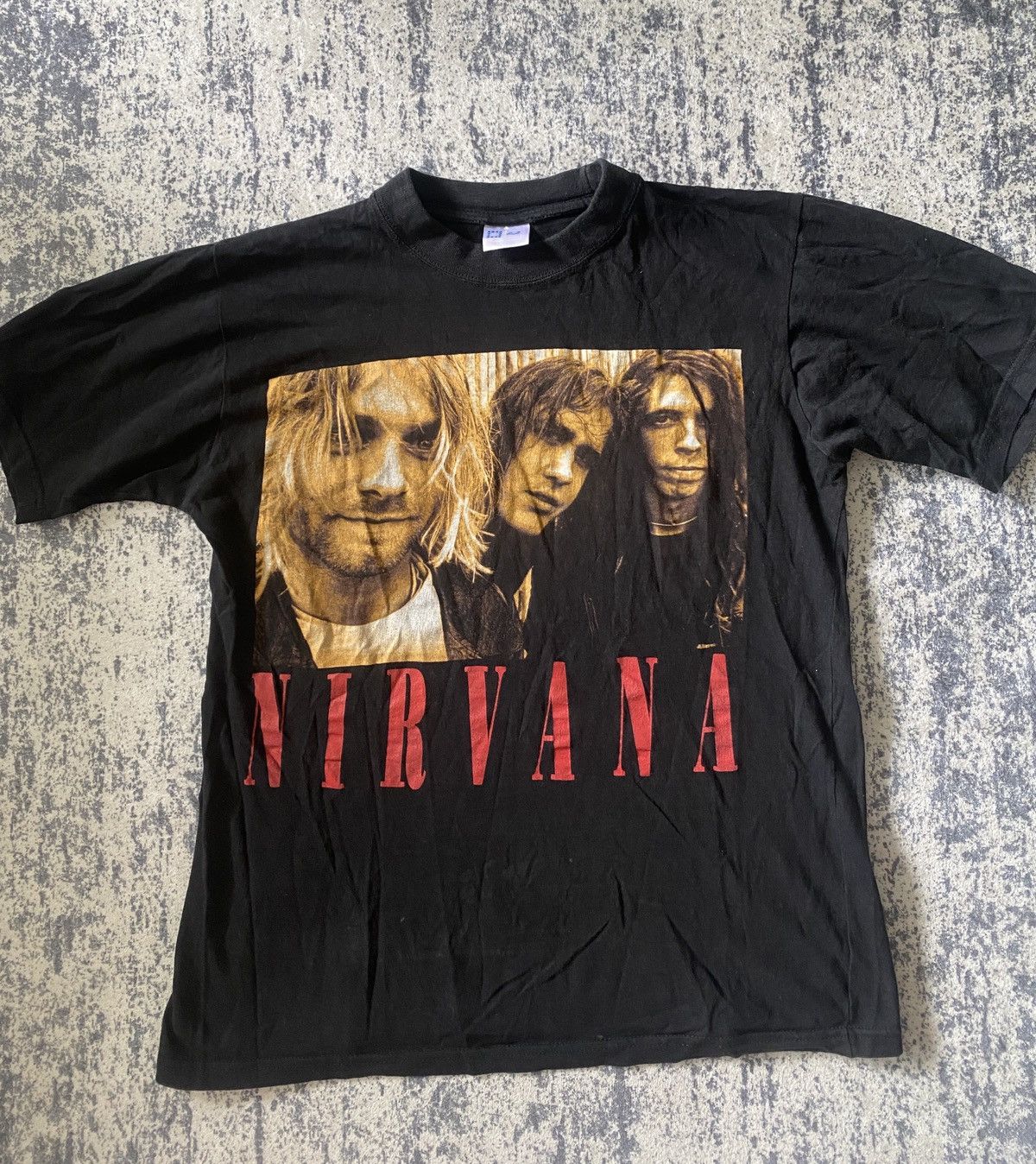 Vintage nirvana band kurt cobain rare tee 90s