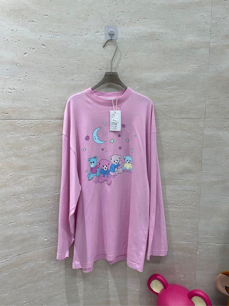 Balenciaga Balenciaga Bear Print Long Sleeve Top - dmc Size US XS / EU 42 / 0 - 1 Thumbnail