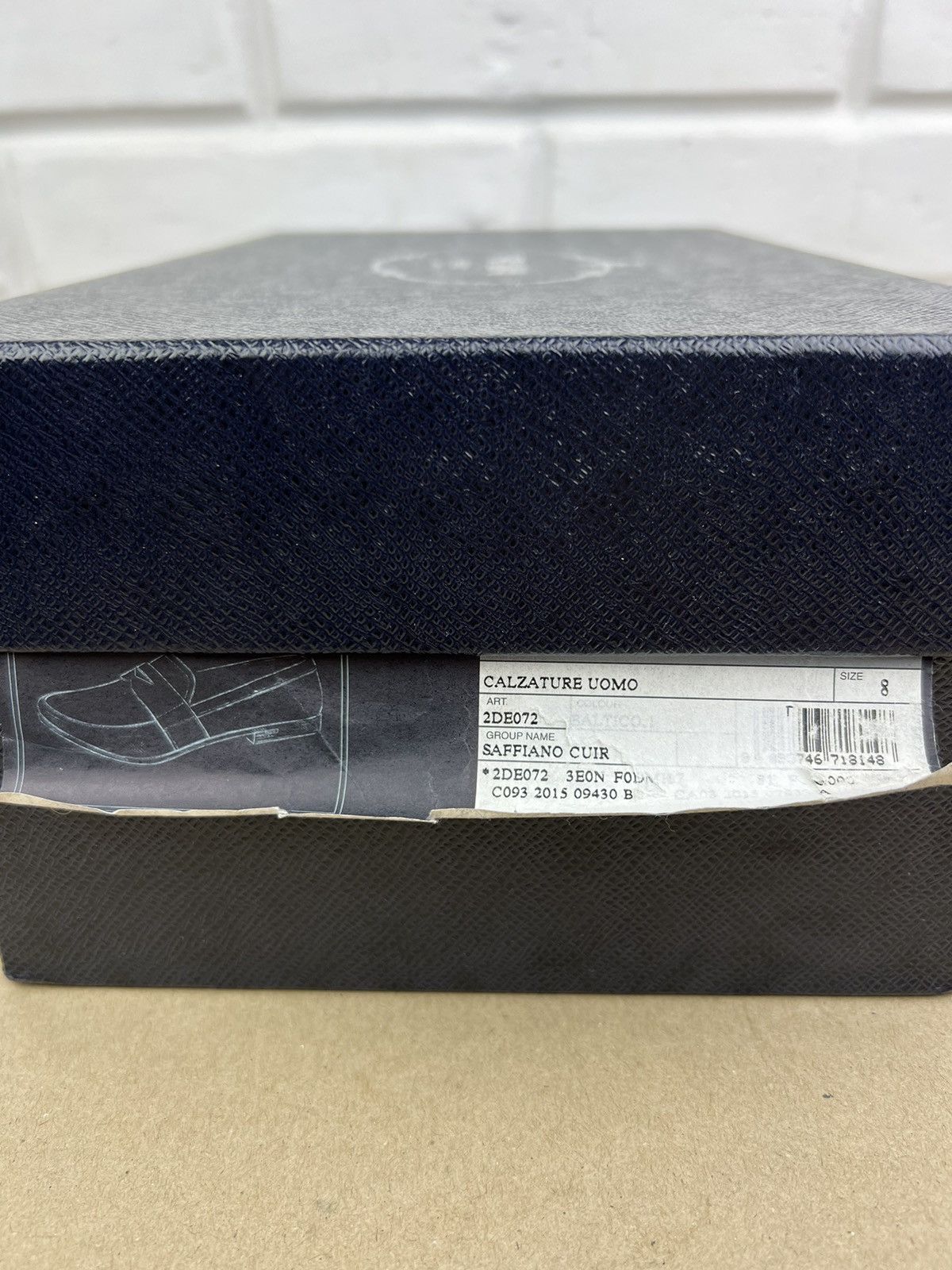 Prada PRADA MILANO Loafers Leather Saffiano Penny Shoes Blue Men's Size US 9 / EU 42 - 16 Thumbnail
