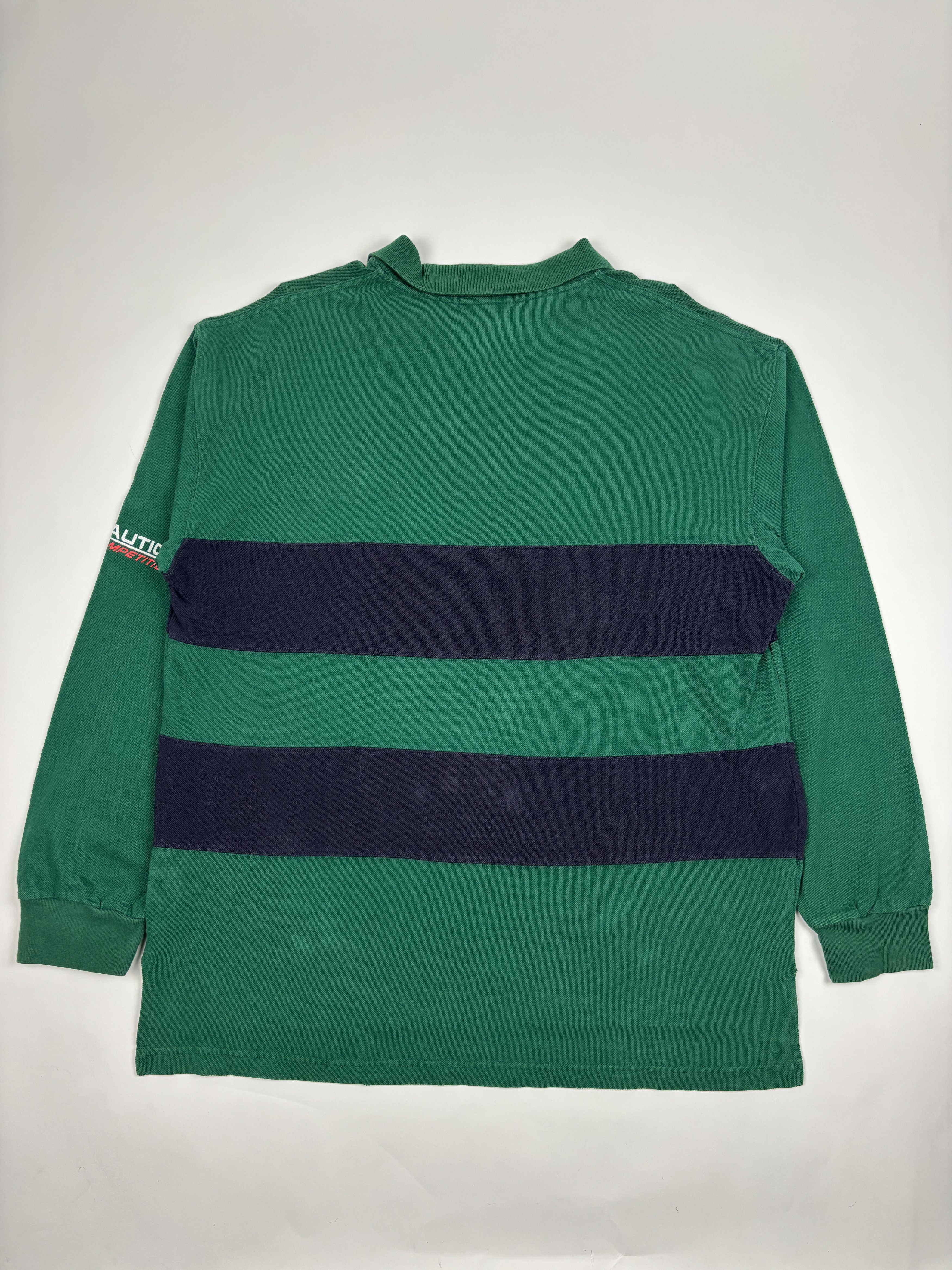 Nautica Vintage Nautica Long Sleeve Polo Size US XL / EU 56 / 4 - 3 Thumbnail