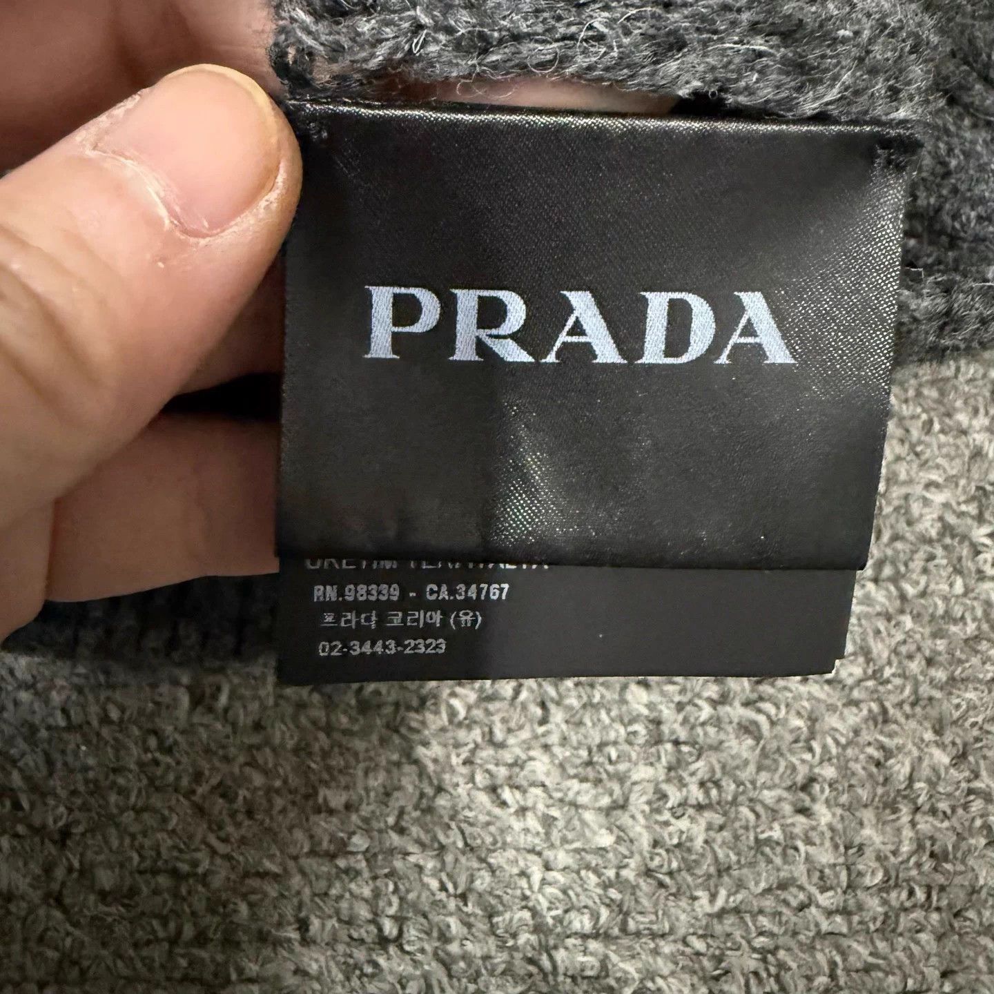 Prada Prada Gray Wool Knit Sweater 54 99 New Size US L / EU 52-54 / 3 - 4 Thumbnail