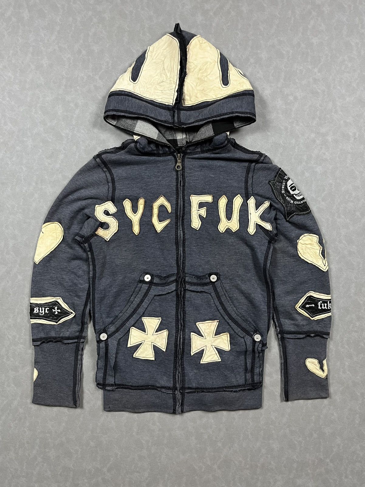 If Six Was Nine RARE syc fuk skeleton zip hoodie Size US S / EU 44-46 / 1 - 2 Thumbnail