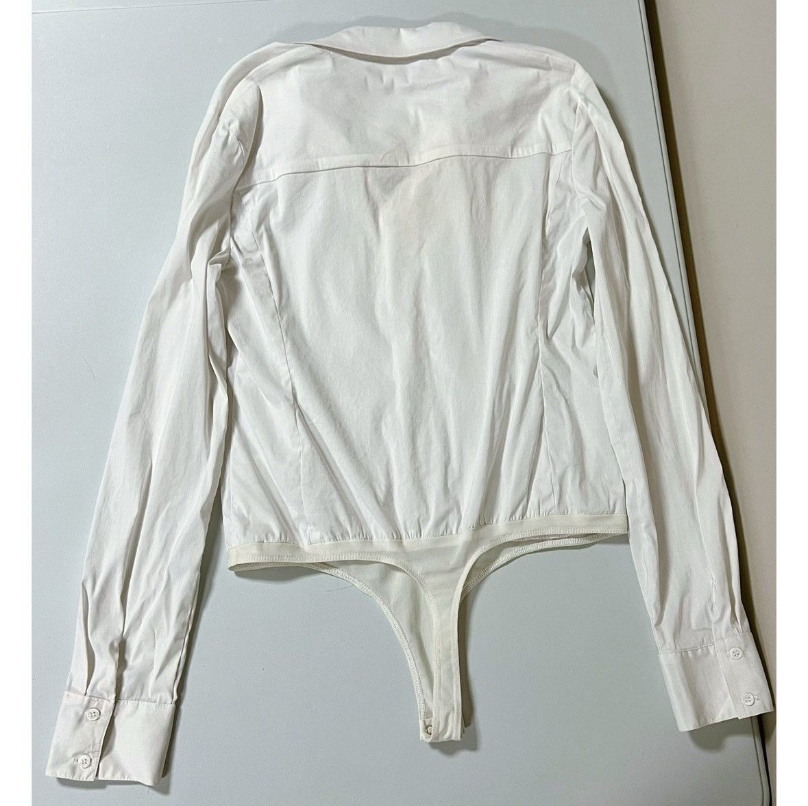Bailey 44 Bailey 44 White Collared Shirt Top Blouse Bodysuit Size M 🤍 Size M / US 6-8 / IT 42-44 - 4 Thumbnail