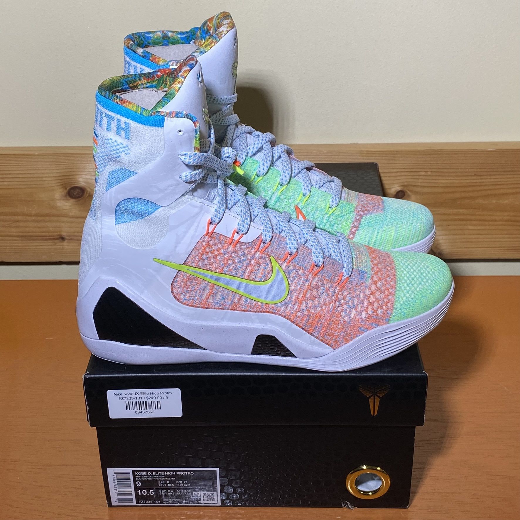 Nike Nike Mens Kobe IX Elite High Protro Size US 9 / EU 42 - 1 Thumbnail