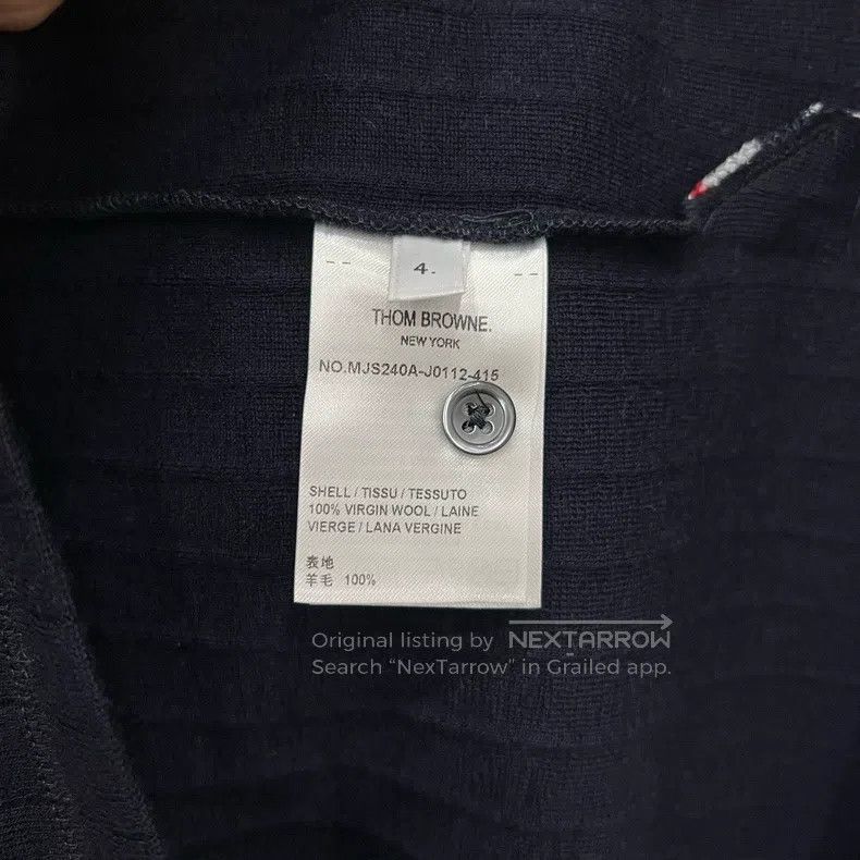 Thom Browne Thom Browne High collar waffle knit long sleeves Size US XL / EU 56 / 4 - 5 Thumbnail