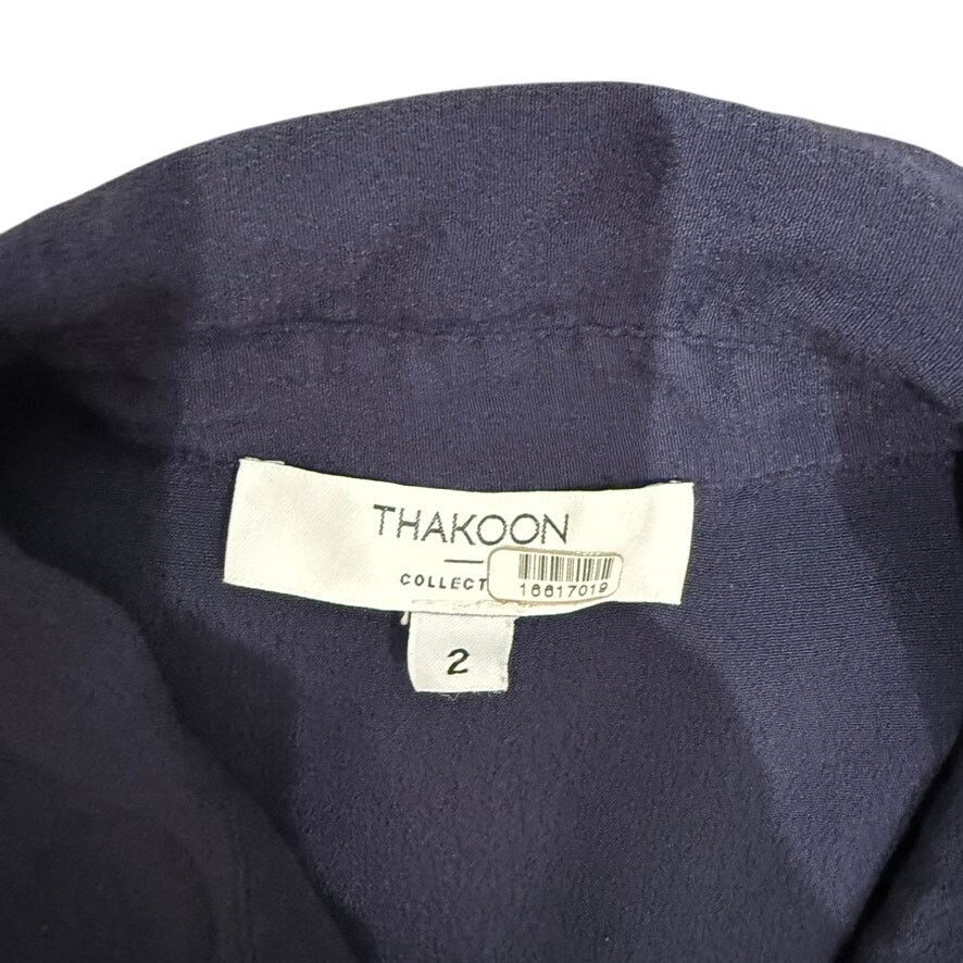 THAKOON Thakoon x RTR Short Sleeve Jumpsuit in Navy, Size US 2 Size 26" / US 2 / IT 38 - 6 Thumbnail