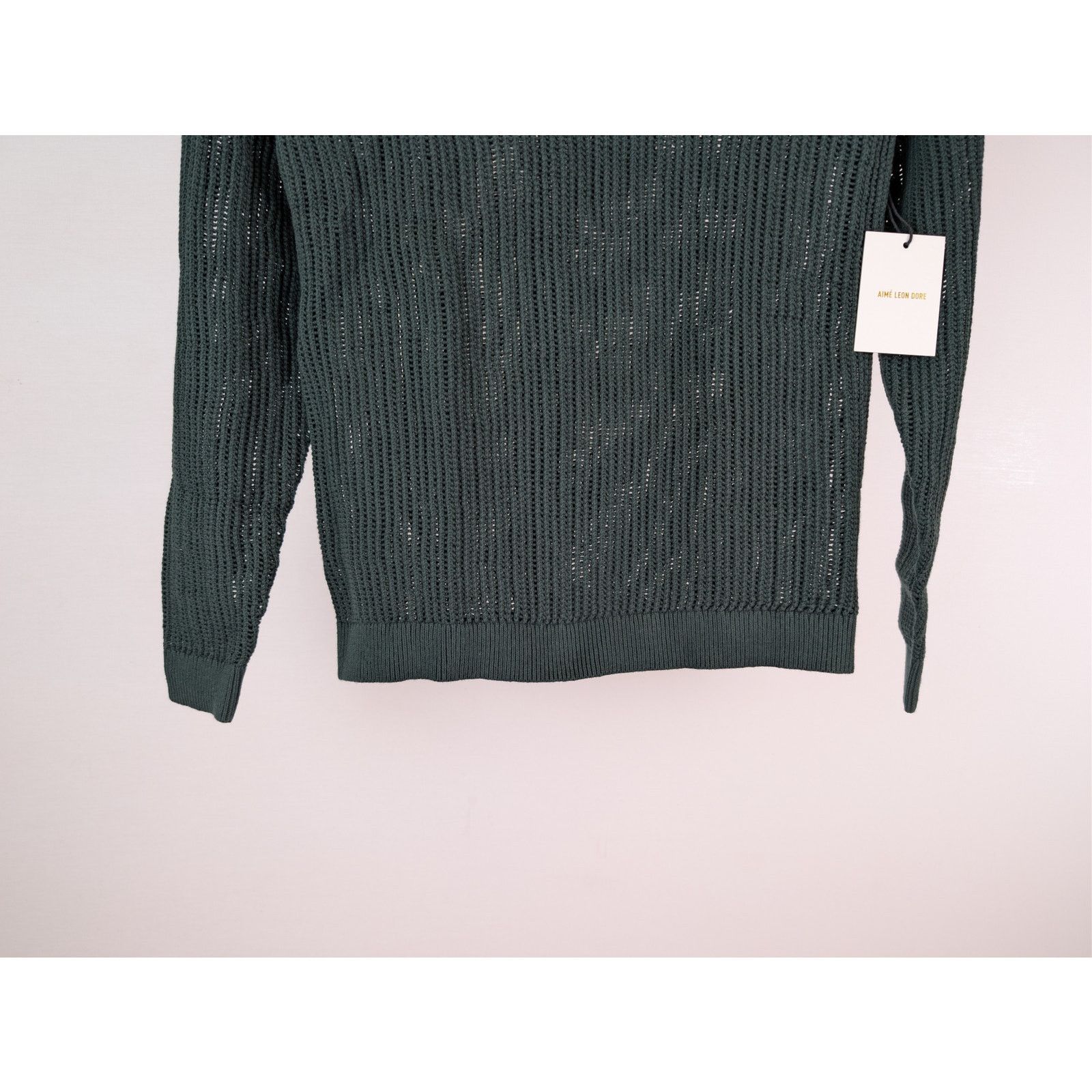 Aime Leon Dore o1rshd1 Long Sleeve Mesh Polo Shirt in Scarab Green Size US S / EU 44-46 / 1 - 4 Thumbnail