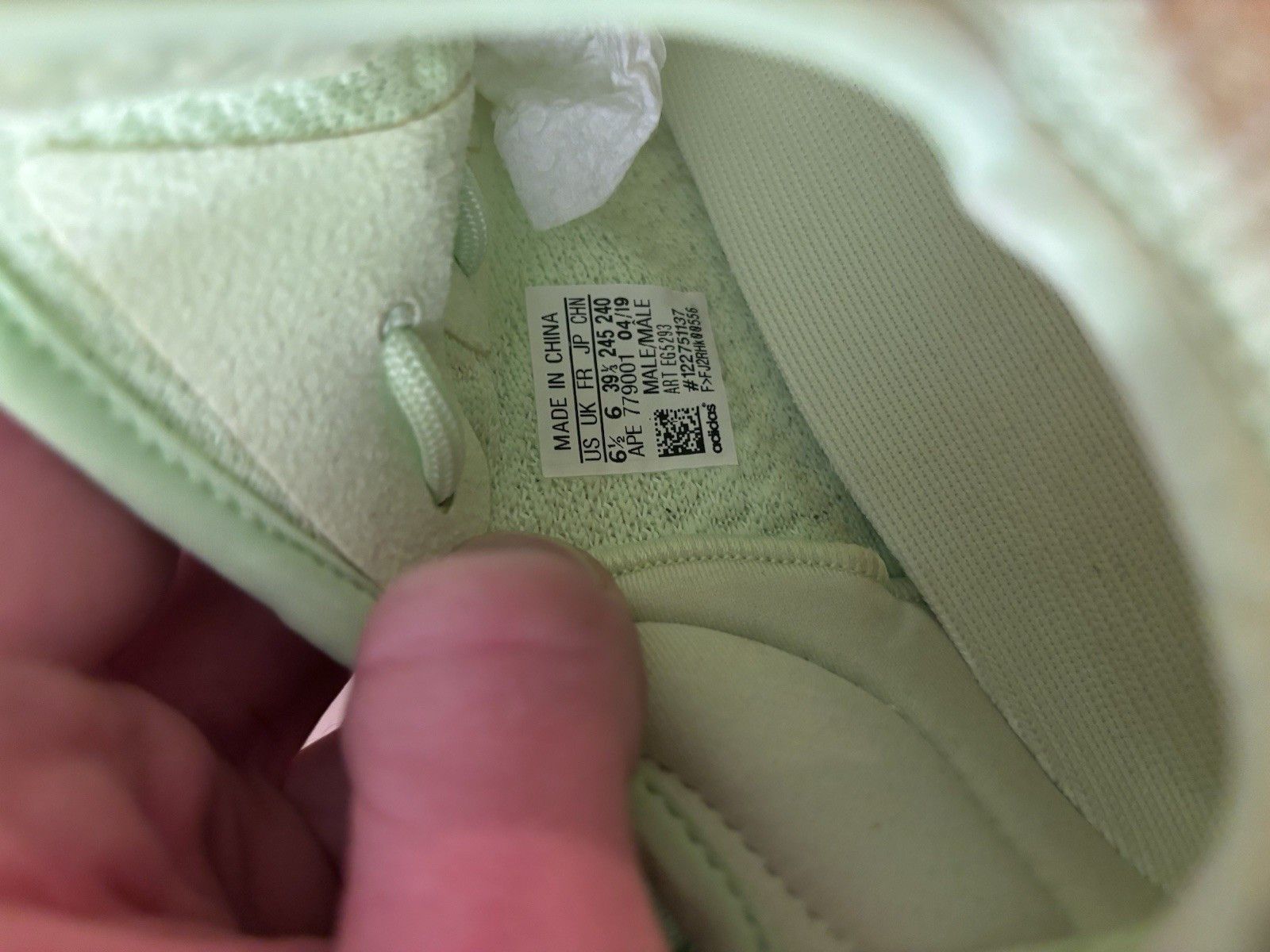 Yeezy Adidas Yeezy Boost 350 V2 GID Glow Size US 6.5 / EU 39-40 - 7 Thumbnail