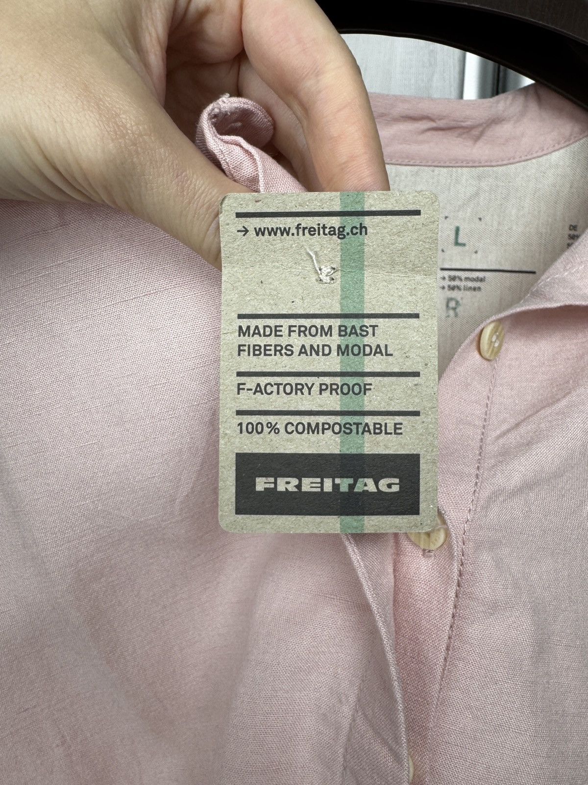 Freitag Freitag E383 Female Linen Modal Blend ss shirt size L Size L / US 10 / IT 46 - 7 Thumbnail