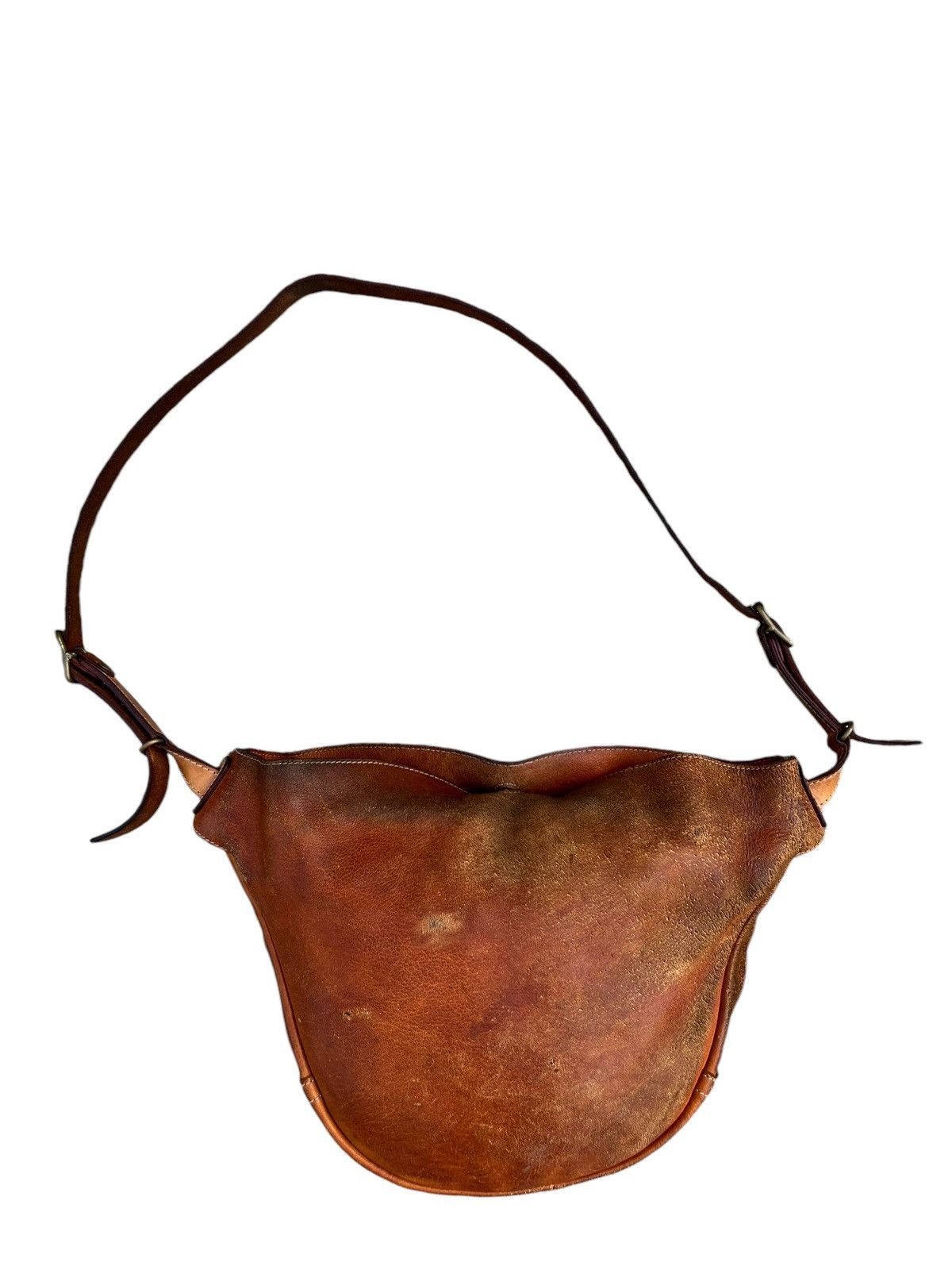 Leather Trashed Style Craft Japan Distress Muddy Patina Leather Bag Size ONE SIZE - 8 Thumbnail