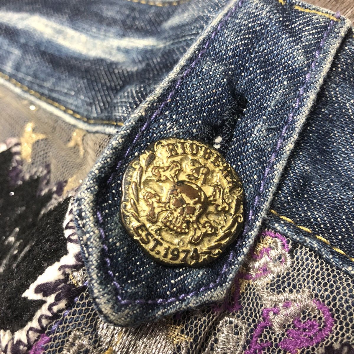 Japanese Brand × Vintage RIOBERA FLARE JEANS JAPANESE BRAND RARE DESIGN Size US 30 / EU 46 - 17 Thumbnail