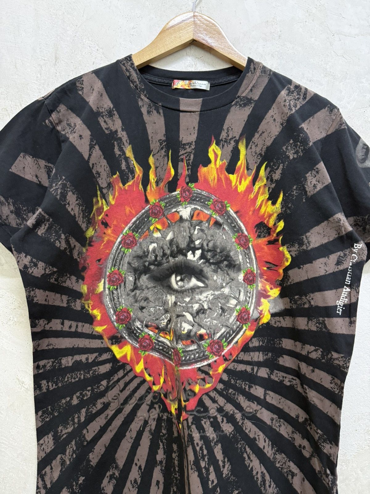 Ed Hardy 2000s Ed Hardy One Eyeball y2k Tee Size US M / EU 48-50 / 2 - 2 Thumbnail