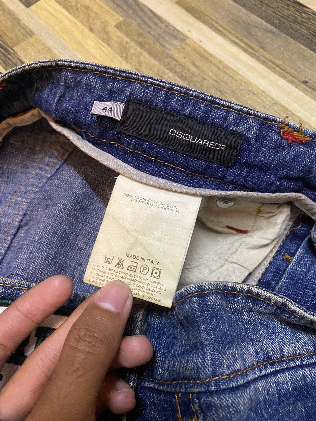 Designer × Dsquared2 × Vintage Dsquared2 Chip Chip Motherfucker Jeans Size US 30 / EU 46 - 3 Thumbnail