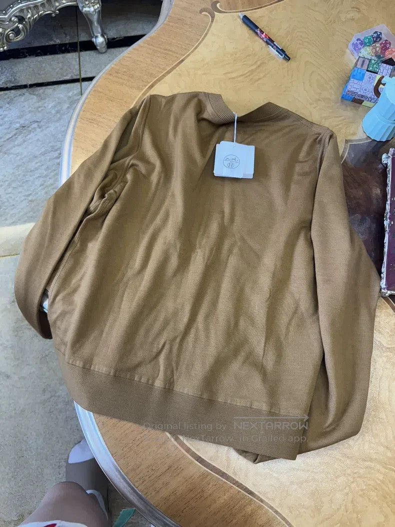 Other Hermes Caramel Color Double-Sided Cardigan Size XS / US 0-2 / IT 36-38 - 4 Thumbnail
